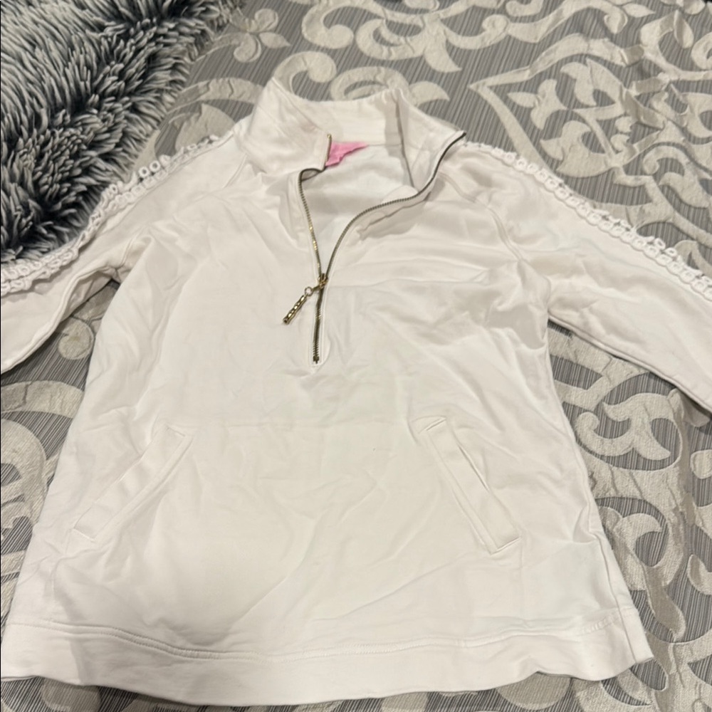 Women's White Lilly Pultizer Pullover Top